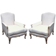Pair Of Large Scale French Bergeres